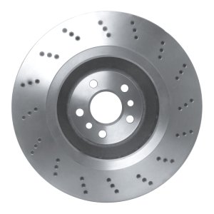 BMW X3 Brake Rotor (1) - Left Rear - R1 Concepts - Drilled - `20-`25
